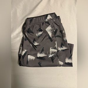 Men’s Grey and Black Running Shorts